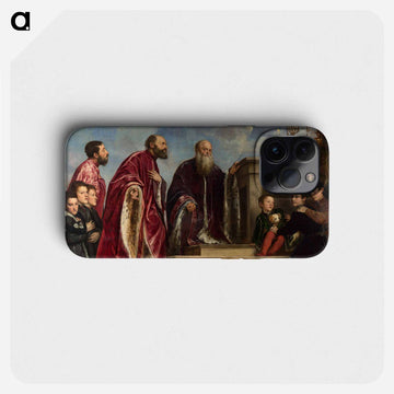 The Vendramin Family Venerating a Relic of the True Cross - ティツィアーノ ヴェチェッリオ Phone Case.