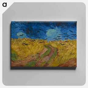 アートパネル-Wheatfield with Crows - フィンセント ファン ゴッホ Canvas.