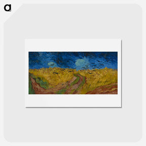 アートポストカード-Wheatfield with Crows - フィンセント ファン ゴッホ Postcard.
