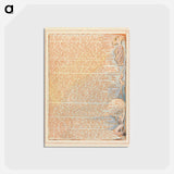 アートポストカード-Jerusalem, Plate 12, "Why wilt thou give to her...." - ウィリアム ブレイク Postcard.
