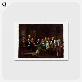 アートポストカード-The Gaols Committee of the House of Commons - ウィリアム ホガース Postcard.