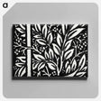 アートパネル-Love is Enough–Initial letter “L” entwined with Laurel Leaves - ウィリアム モリス Canvas.