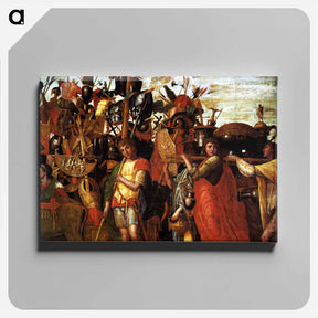 アートパネル-Triumphs of Caeser - アンドレア マンテーニャ Canvas.