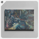 Group of men in the woods - アーノルド ピーター ワイズ クビンチャン Canvas.