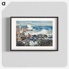 アートポスター-Rocks, Waves and Figures
 - バーンズ・コレクション Poster.