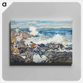 アートパネル-Rocks, Waves and Figures
 - バーンズ・コレクション Canvas.
