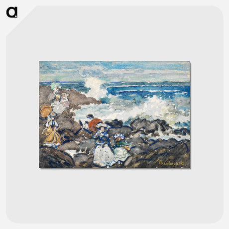 アートポストカード-Rocks, Waves and Figures
 - バーンズ・コレクション Postcard.