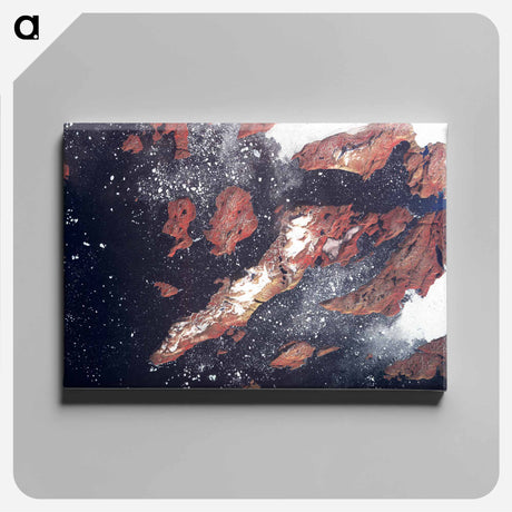 アートパネル-West Greenland Iceberg Formation
 - 上空からの地球 Canvas.