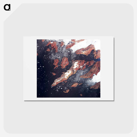 アートポストカード-West Greenland Iceberg Formation
 - 上空からの地球 Postcard.