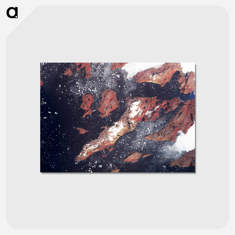 アートポストカード-West Greenland Iceberg Formation
 - 上空からの地球 Postcard.