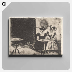 アートパネル-Night Café - エドヴァルド ムンク Canvas.