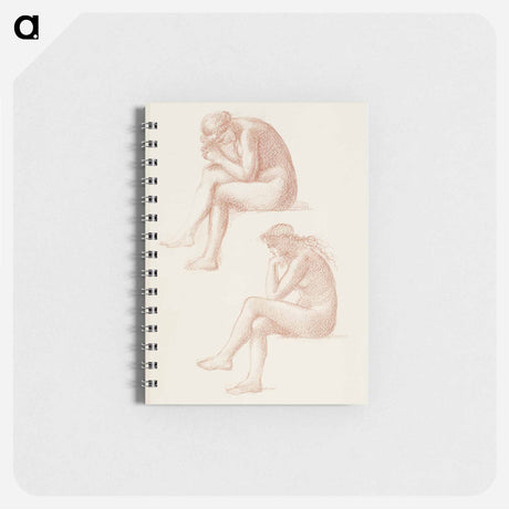 アートメモ帳-The Lament: Nude Female, Two Studies for the Figure on the Right - エドワード バーン ジョーンズ Memo.