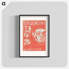アートポスター-Cover of the Fourth Yearbook of the Artist Group the Brucke - エルンスト ルートヴィヒ キルヒナー Poster.