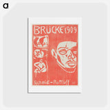 アートポストカード-Cover of the Fourth Yearbook of the Artist Group the Brucke - エルンスト ルートヴィヒ キルヒナー Postcard.