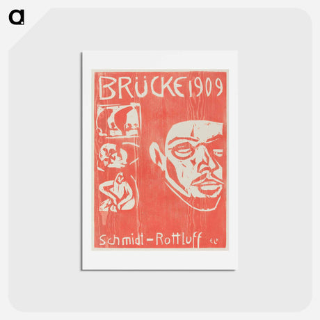 アートポストカード-Cover of the Fourth Yearbook of the Artist Group the Brucke - エルンスト ルートヴィヒ キルヒナー Postcard.