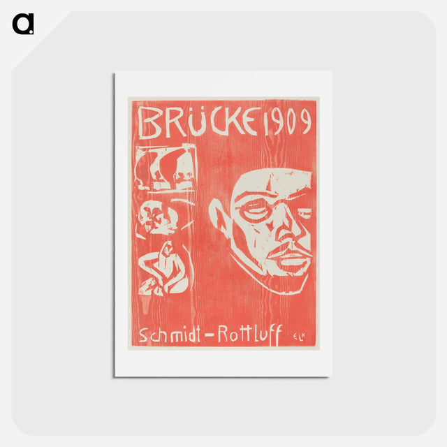 アートポストカード-Cover of the Fourth Yearbook of the Artist Group the Brucke - エルンスト ルートヴィヒ キルヒナー Postcard.