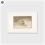 アートポストカード-The Famous Martincho Places the Banderillas, Playing the Bull with the Movement of his Body - フランシスコ デ ゴヤ Postcard.