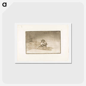 アートポストカード-The Famous Martincho Places the Banderillas, Playing the Bull with the Movement of his Body - フランシスコ デ ゴヤ Postcard.