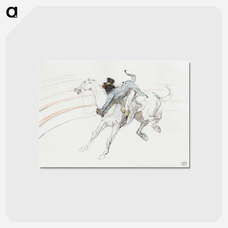 アートポストカード-Circus "Chocolat, scene comique" - アンリ ド トゥールーズ ロートレック Postcard.