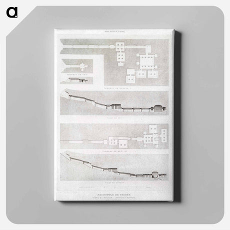 アートパネル-Theban Necropolis
 - エジプト美術史 Canvas.