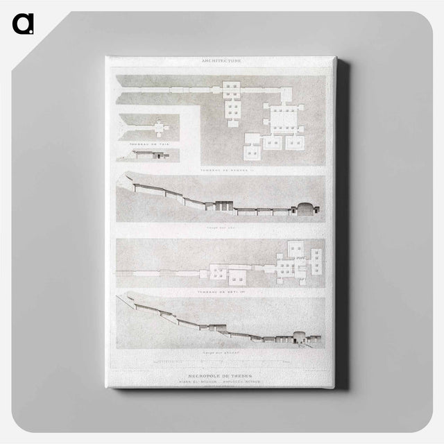 アートパネル-Theban Necropolis
 - エジプト美術史 Canvas.