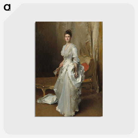 アートポストカード-Margaret Stuyvesant Rutherfurd White (Mrs. Henry White) - ジョン シンガー サージェント Postcard.