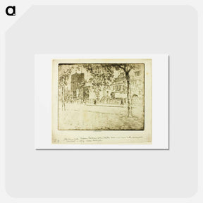 アートポストカード-House Where Whistler Died
 - ジョセフ ペネル Postcard.