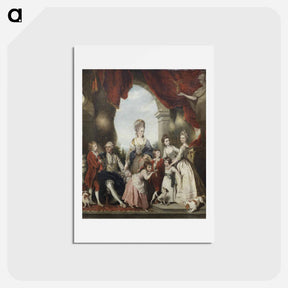 アートポストカード-The Marlborough Family - ジョシュア レノルズ Postcard.