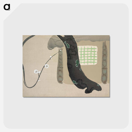 アートポストカード-House from Momoyogusa–Flowers of a Hundred Generations - 神坂 雪佳 Postcard.