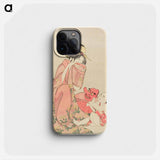 Woman Playing with a Child with a Tengu Mask - 喜多川 歌麿 Phone Case.