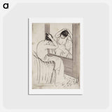 アートポストカード-The Coiffure - メアリー カサット Postcard.