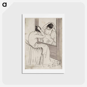 アートポストカード-The Coiffure - メアリー カサット Postcard.