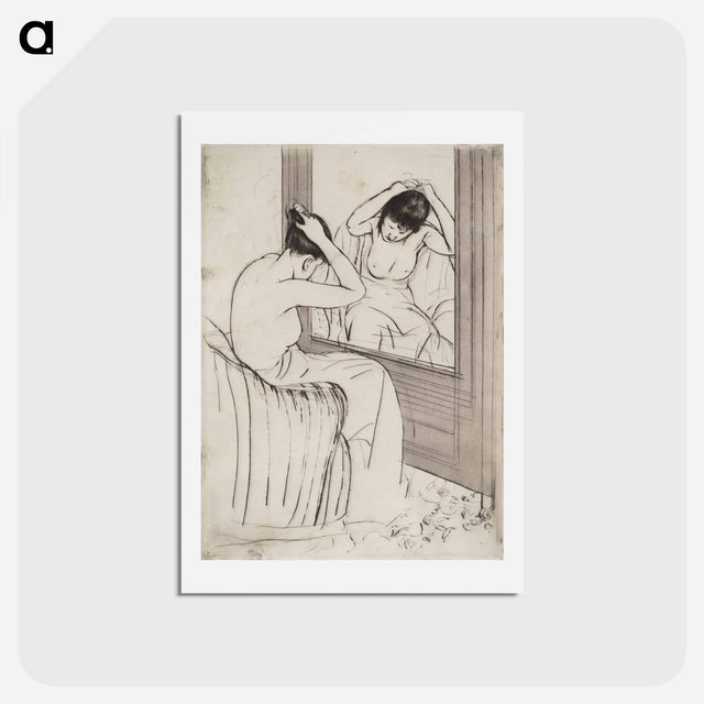 アートポストカード-The Coiffure - メアリー カサット Postcard.