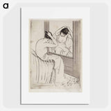 The Coiffure - Mary Cassatt Poster.