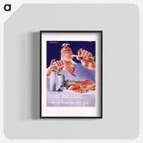 アートポスター-Foods That Count: Keep Him on the Job
 - 国立医学図書館 Poster.