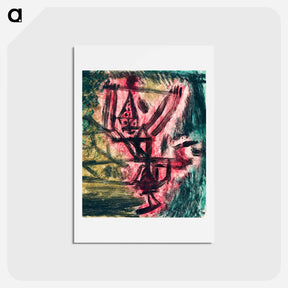 アートポストカード-Feuer Clown I (Fire Clown)
 - パウル クレー Postcard.