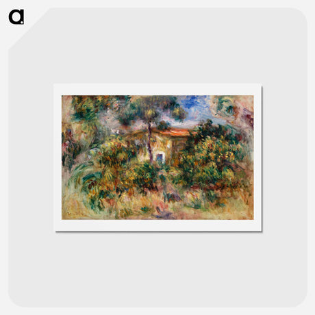 アートポストカード-Farmhouse - ピエール オーギュスト ルノワール Postcard.