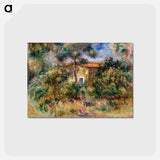 アートポストカード-Farmhouse - ピエール オーギュスト ルノワール Postcard.