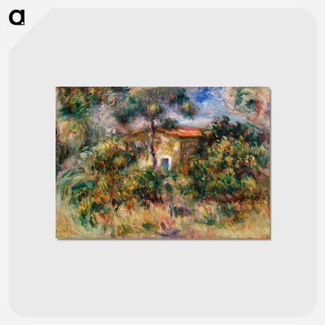 アートポストカード-Farmhouse - ピエール オーギュスト ルノワール Postcard.