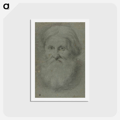 アートポストカード-Head of Menem Ben Israel - レンブラント ファン レイン Postcard.