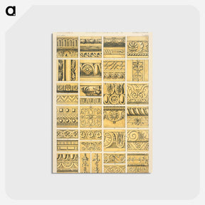 アートポストカード-Nineteenth-Century Ornament Illustration
 - 装飾の文法 Postcard.