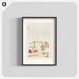 アートポスター-French Rose, Crane Fly, European Filbert, and Common Pear
 - 書道のお手本 Poster.