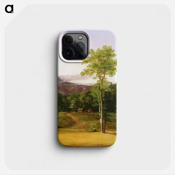 Cabin in the Woods, North Conway, New Hampshire - トーマス コール Phone Case.