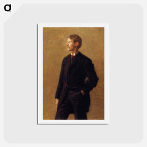 アートポストカード-Portrait of Harrison S. Morris - トーマス エイキンズ Postcard.