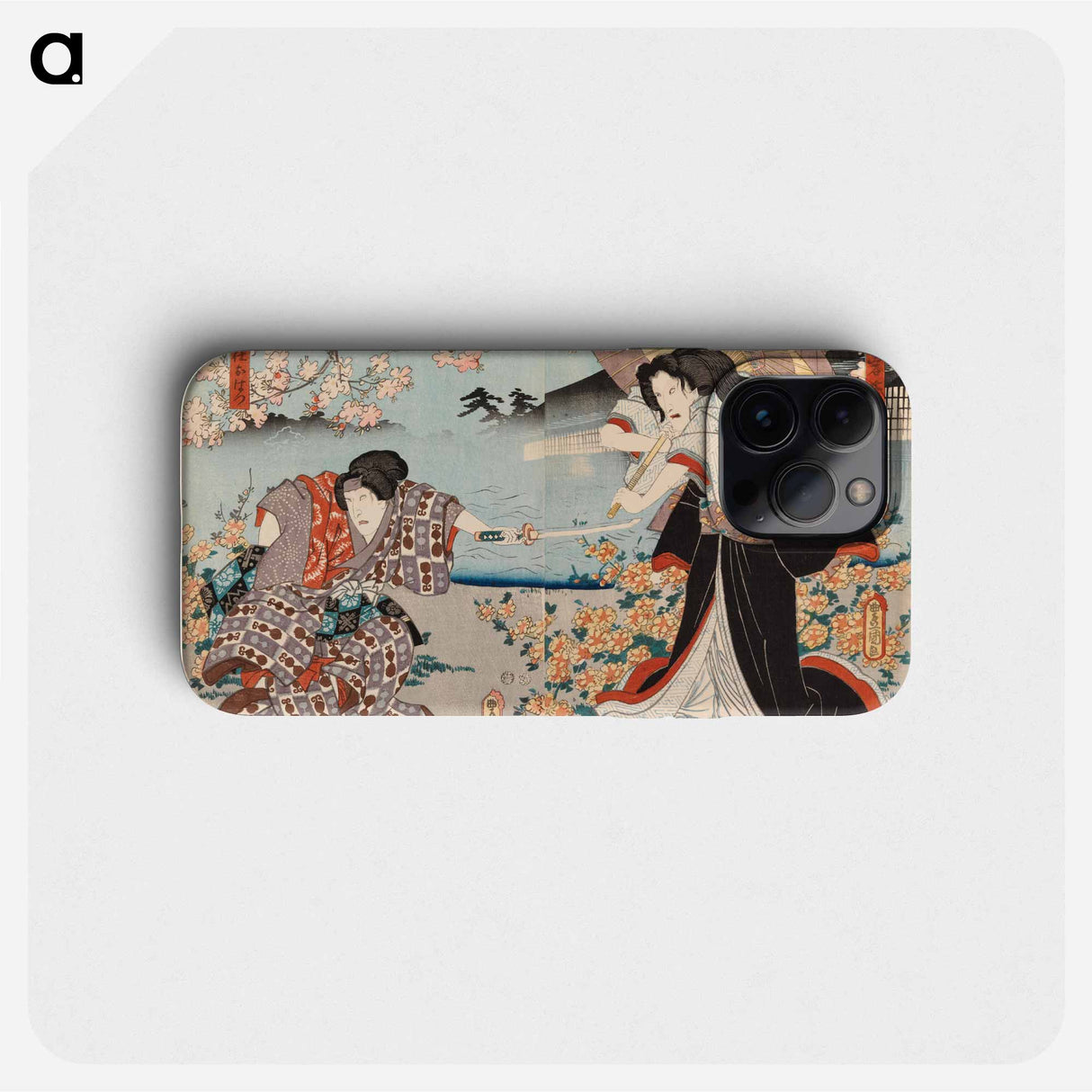 Actors Ichikawa Danjuro VIII and Ichikawa Kodanji IV in the Play Kagamiyama Kokyo no Nishikie
 - 歌川 国貞 Phone Case.