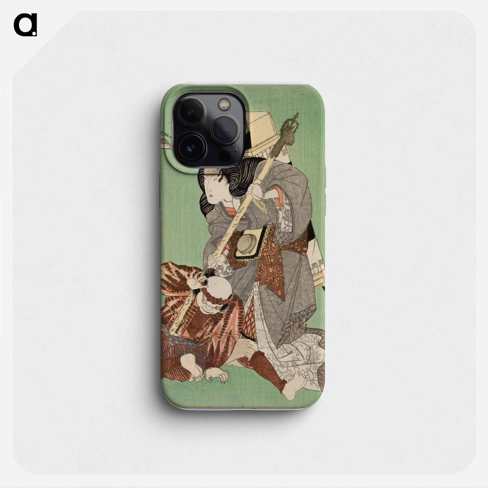 Kabuki players print in high resolution by Utagawa Kuniyoshi - 歌川 国芳 Phone Case.