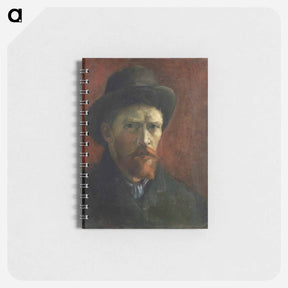 アートメモ帳-Self-Portrait with Dark Felt Hat - フィンセント ファン ゴッホ Memo.