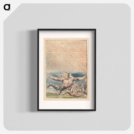 アートポスター-Jerusalem, Plate 15, "And Hand & Hyle" - ウィリアム ブレイク Poster.