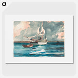 Sloop, Nassau - Winslow Homer Poster.