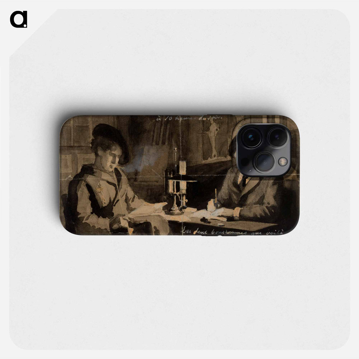 Julien alden weir ja albert edelfelt ateljeessa - アルバート エーデルフェルト Phone Case.